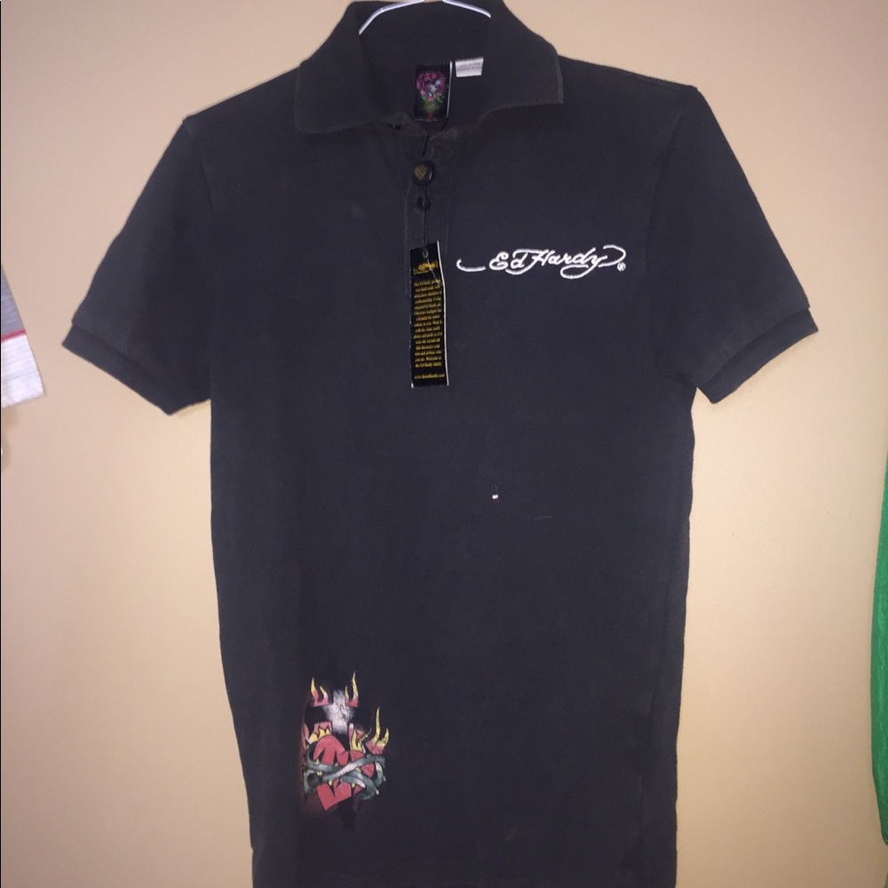 Ed Hardy Short Sleeve Polo Shirt